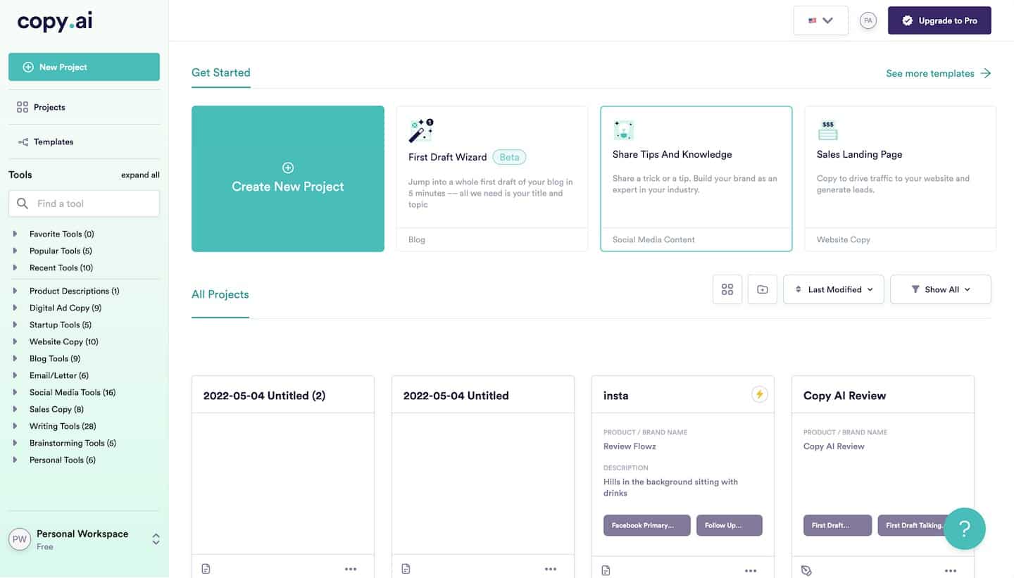 Copy AI Review Usability